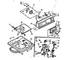 Kenmore 1107304622 top and console assembly diagram