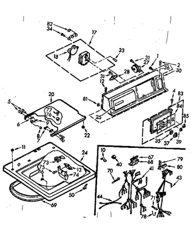 Top and console assembly