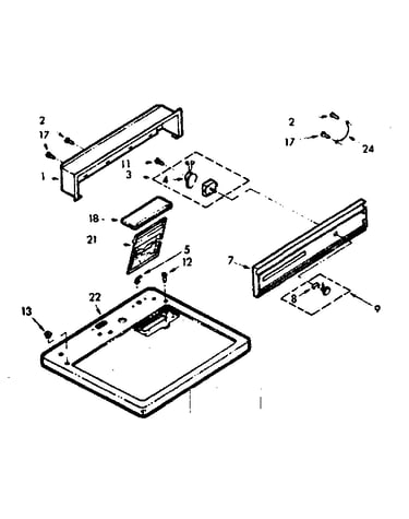 Top and console assembly