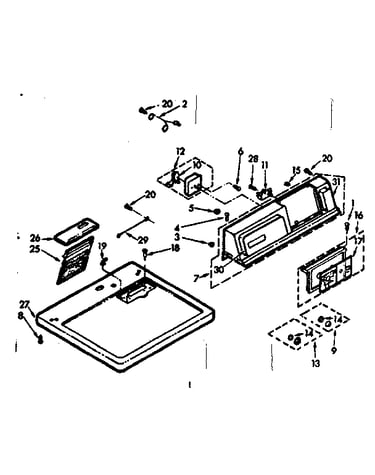 Top and console assembly