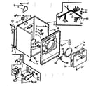 Kenmore 1107308200 cabinet assembly diagram