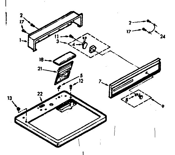 Top and console assembly