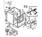 Kenmore 1107358640 cabinet assembly diagram