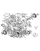 Main frame and wheel assembly