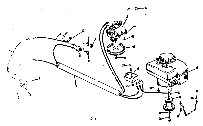 Wire assembly and engine