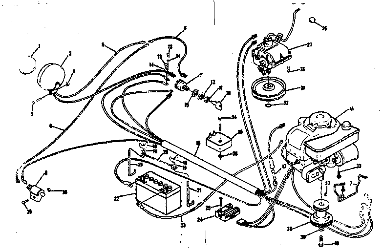 Wiring assembly and engine