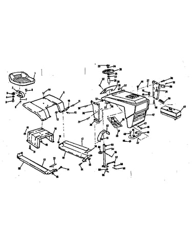 Grill and seat assembly