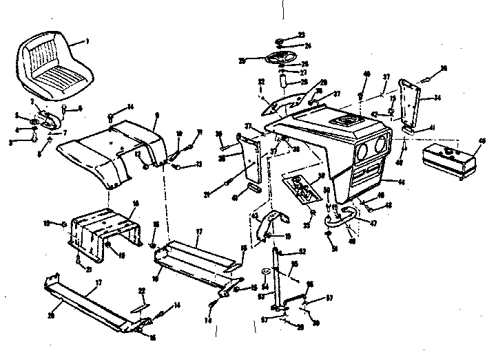 GRILL AND SEAT ASSEMBLY