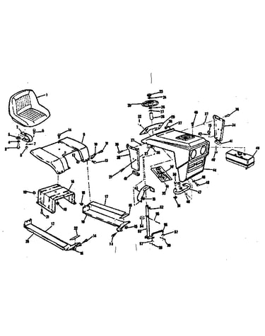 Grill and seat assembly