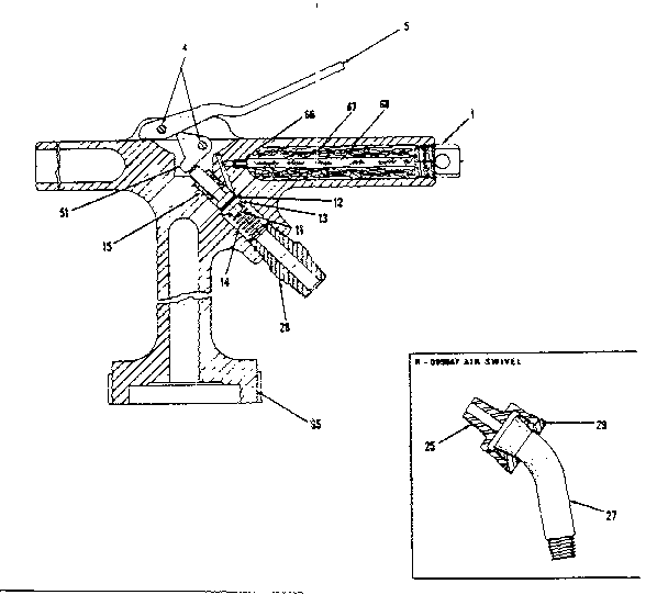 Air swivel assembly