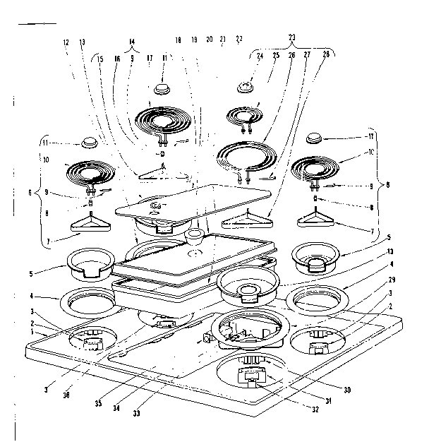 COOK TOP SECTION