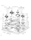 Cook top section