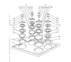 Kenmore 101962590 cook top section diagram