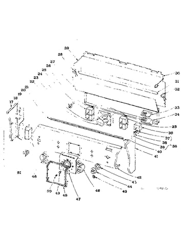 Backguard section