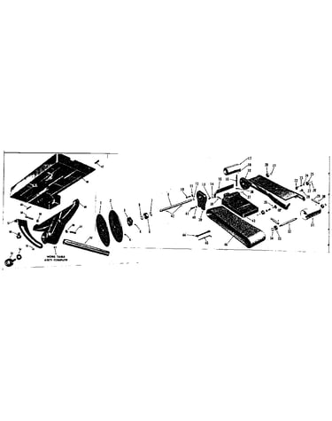 Work table assembly and main assembly