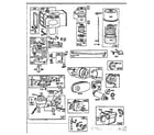 Briggs & Stratton 326400 TO 326499 (0611 - 0611) carburetor and fuel tank assembly diagram
