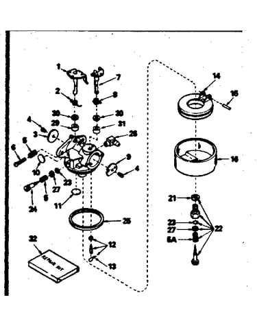 Carburetor no. 631581
