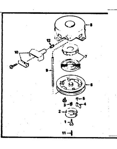 Rewind starter no. 590420a