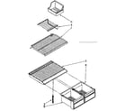 Kenmore 1068376710 shelf parts diagram
