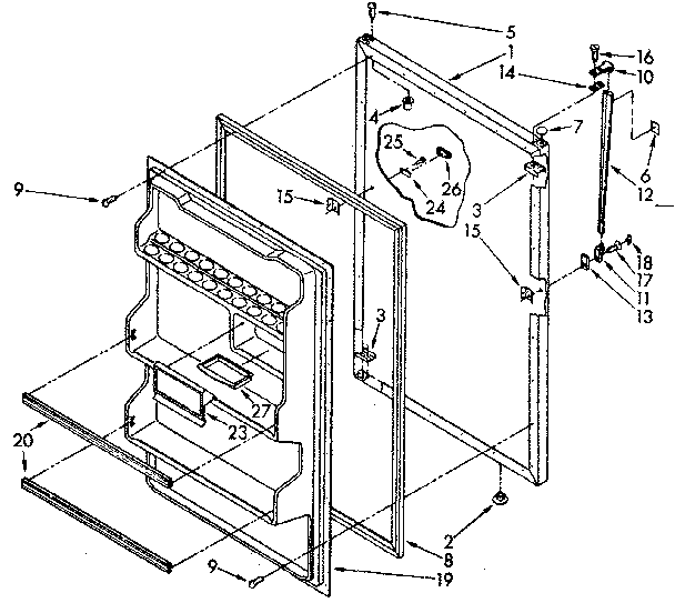 REFRIGERATOR DOOR PARTS