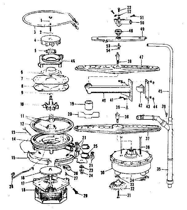 Motor, heater, & spray arm details
