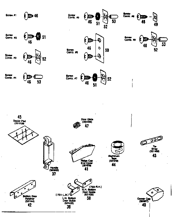 Fastener combinations
