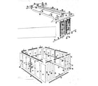 Sears 69668840 floor and side roof frame assemblies diagram