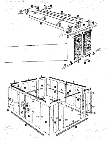 Floor and side roof frame assemblies