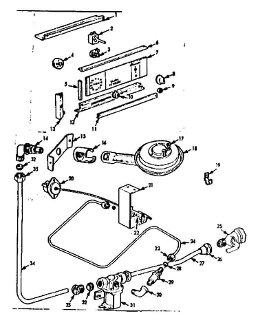Control panel and burner section