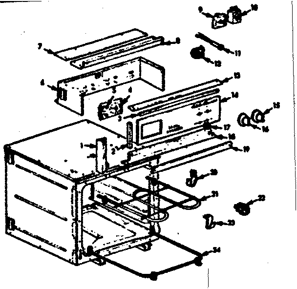 Control panel and element section