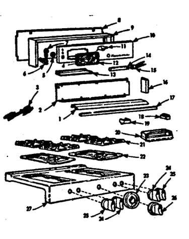 Backguard and main top