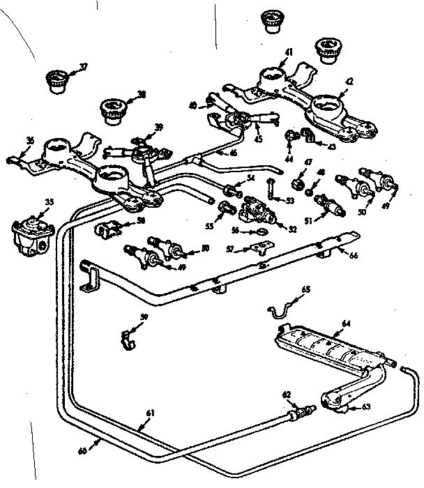 Burner section