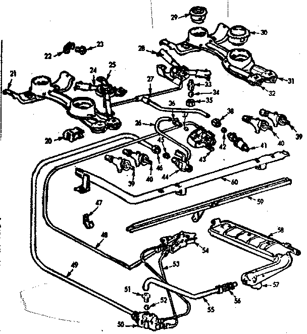 Burner section