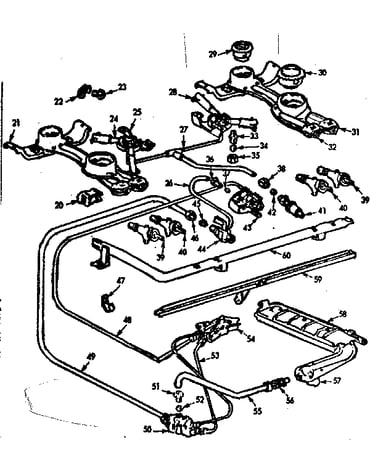 Burner section