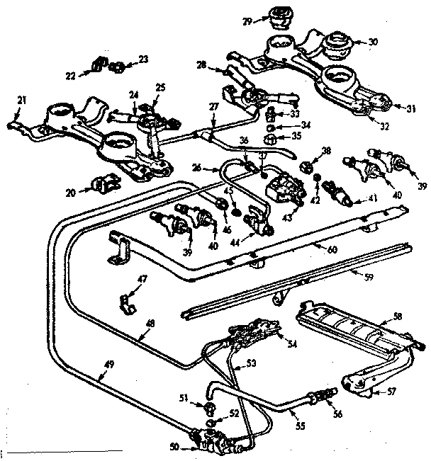 Burner section