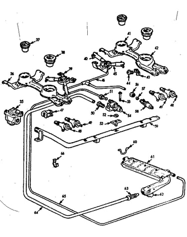Burner section