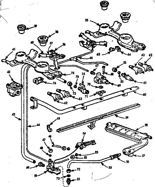 Burner section