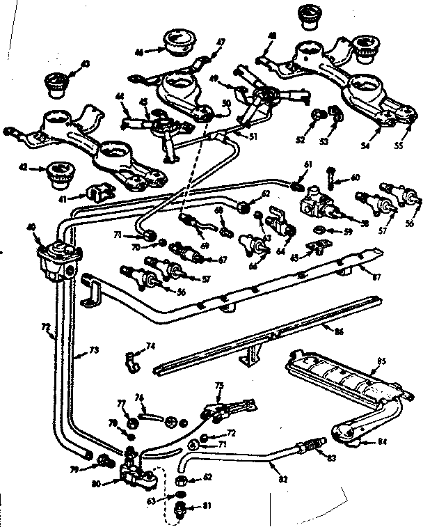 Burner section