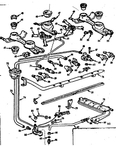 Burner section