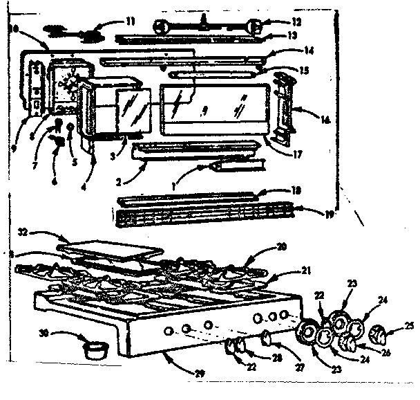 BACKGUARD AND MAIN TOP