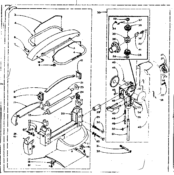 Wringer gear case
