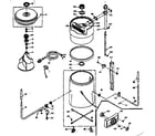 Kenmore 1106302501 machine sub-assembly diagram