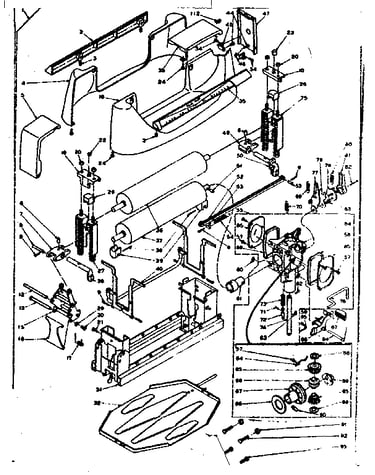 Wringer gear case assembly
