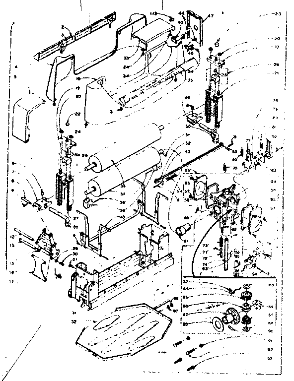 WRINGER AND WRINGER GEAR CASE ASSEMBLY