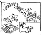 Kenmore 1106304401 top and console diagram