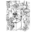 Kenmore 1106304654 machine sub-assembly diagram