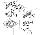Kenmore 1106304604 top and console assembly diagram