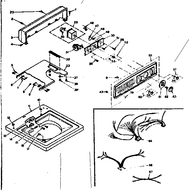 Top and console assembly