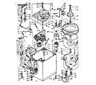 Kenmore 1106304605 machine sub-assembly diagram
