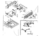 Kenmore 1106304605 top and console assembly diagram